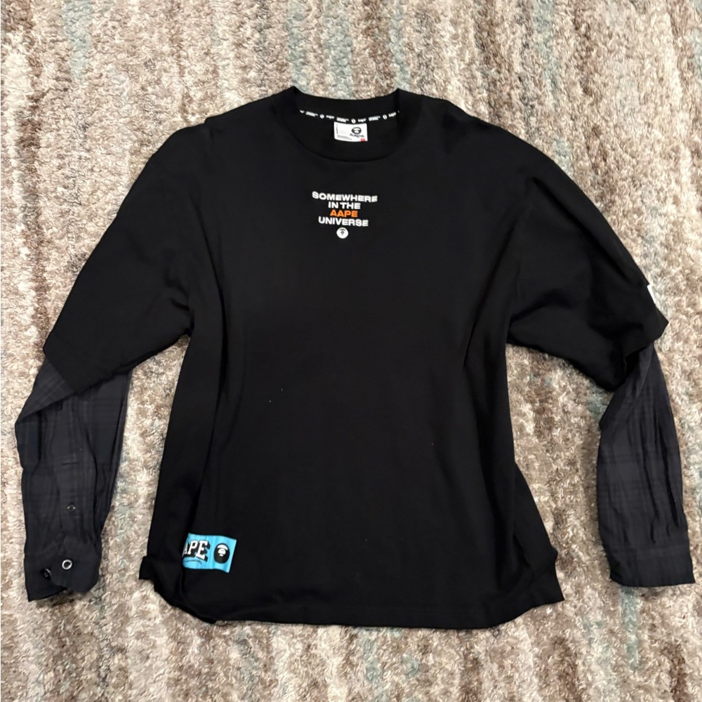 Bape Black Long Sleeve Tee